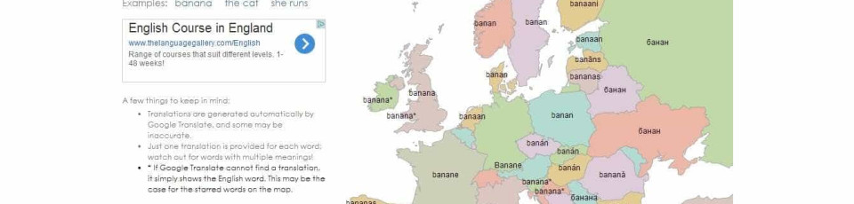 O mapa de todas as línguas