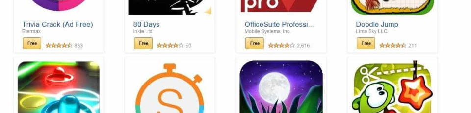 Amazon lança promoção: 37 aplicações de graça
