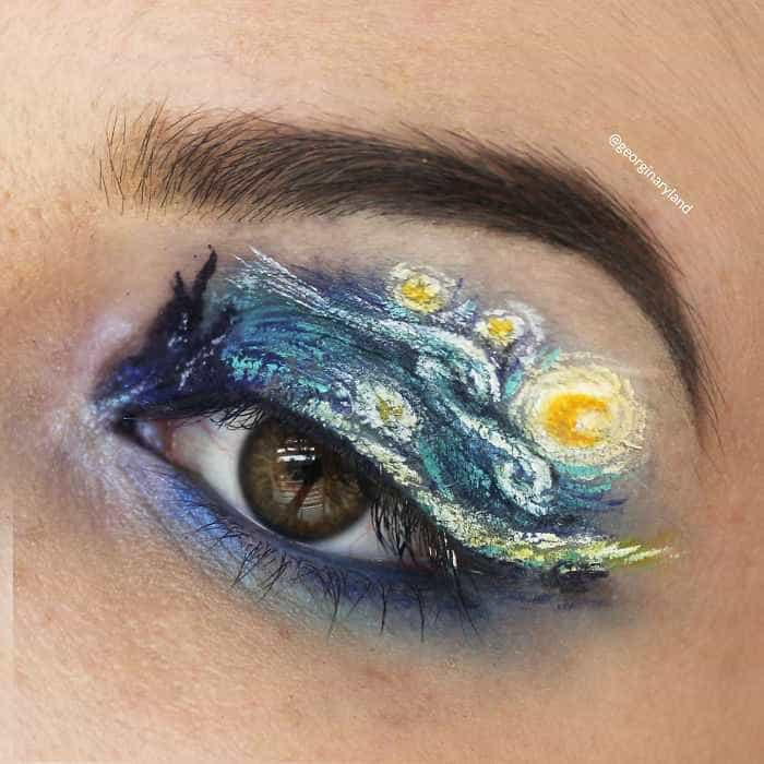 Quando a pintura dos olhos se transforma em arte