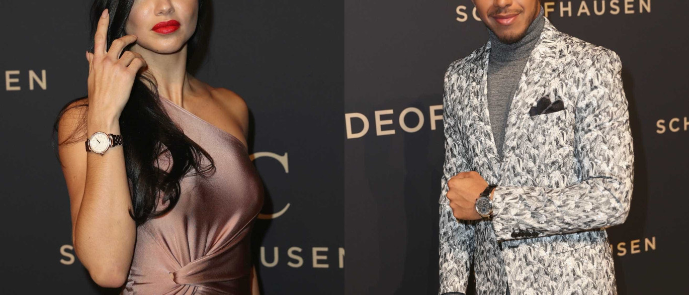 Lewis Hamilton e Adriana Lima são destaque em jantar de gala na Suíça - Notícias ao Minuto (liberação de imprensa)
