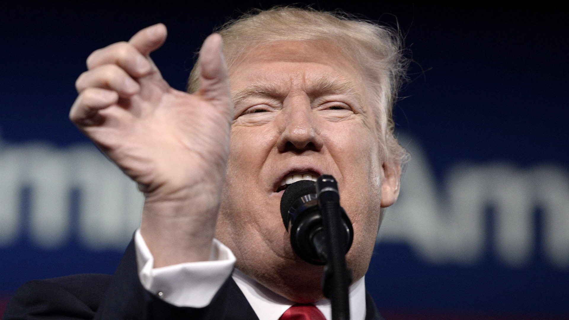 "Donald Trump expressou a sua preocupação pela situação na Venezuela"