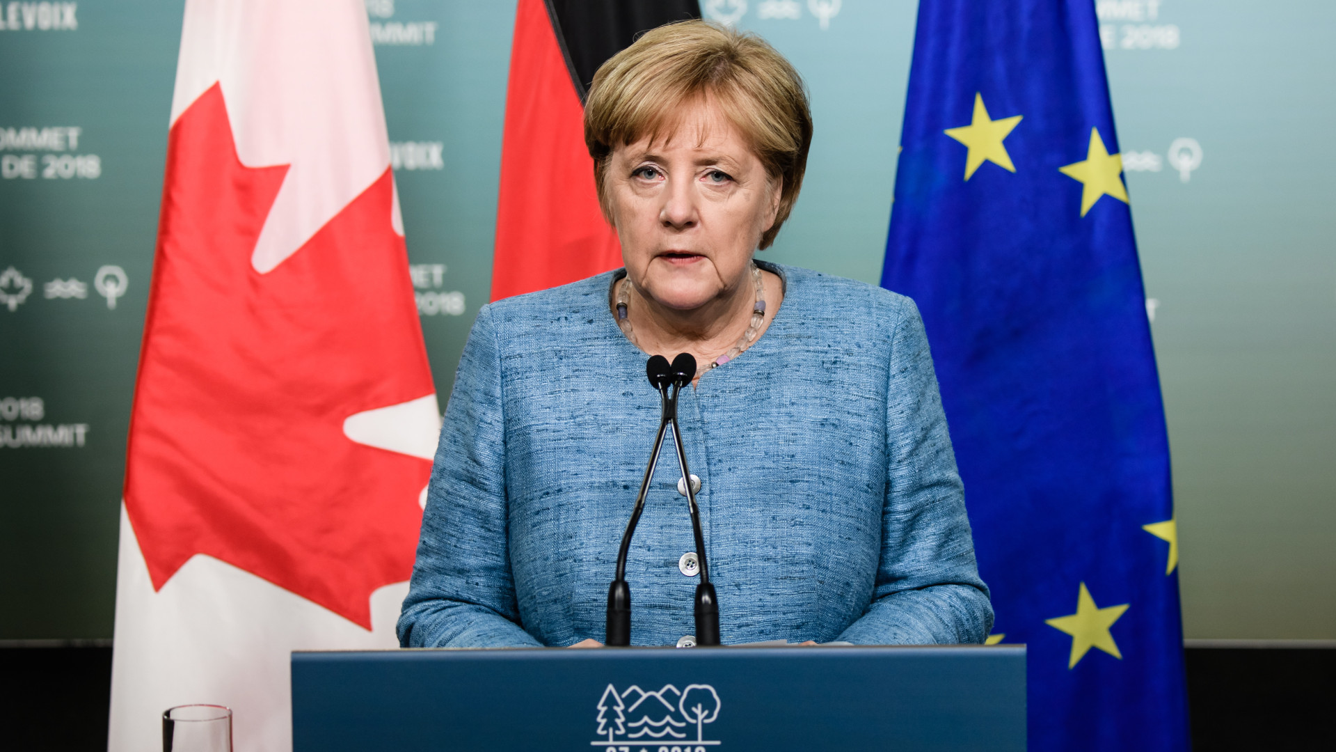 Merkel anuncia que G7 adotará posição comum sobre o comércio