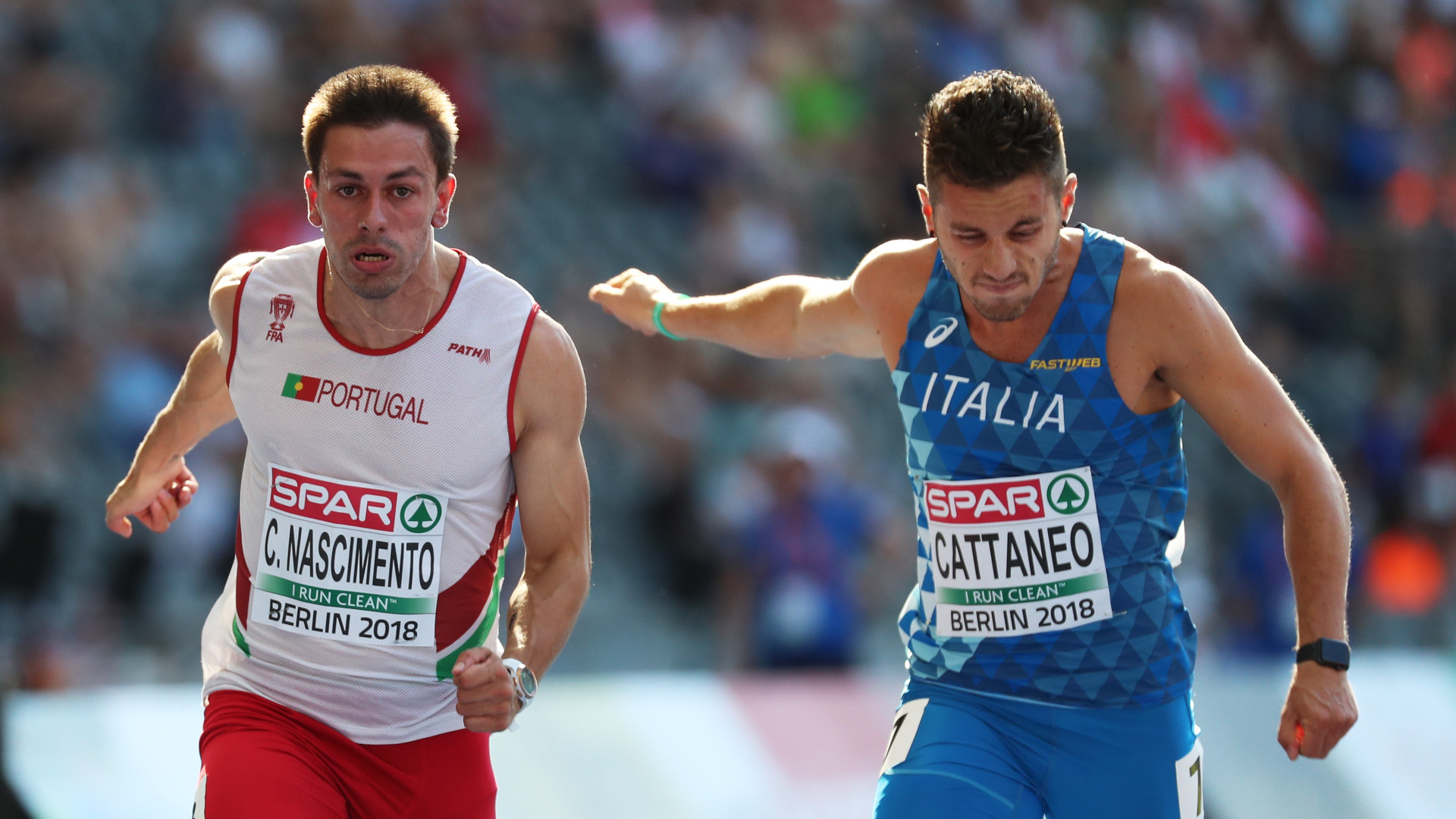 Estafeta de Portugal na final dos 4x100 metros dos Europeus