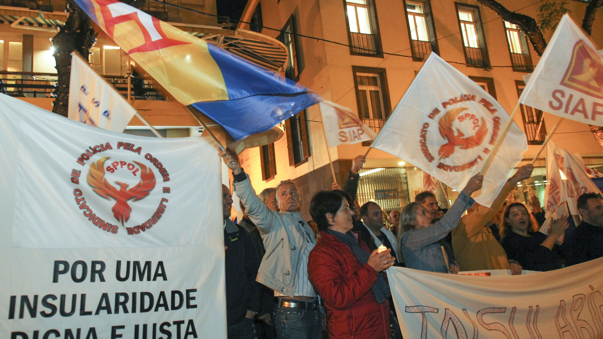 Forças de segurança manifestam-se para exigir subsídio de insularidade