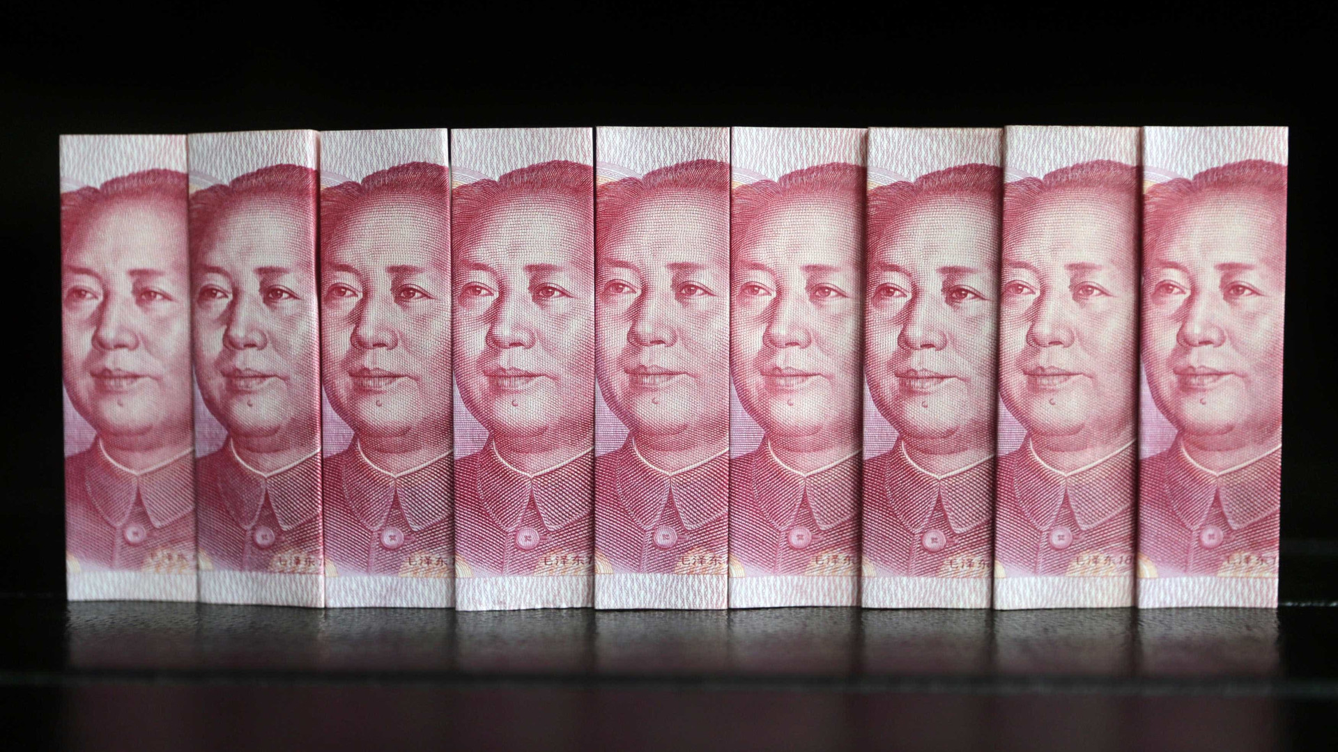 Taxas de câmbio do yuan definidas pelo Banco Central da China