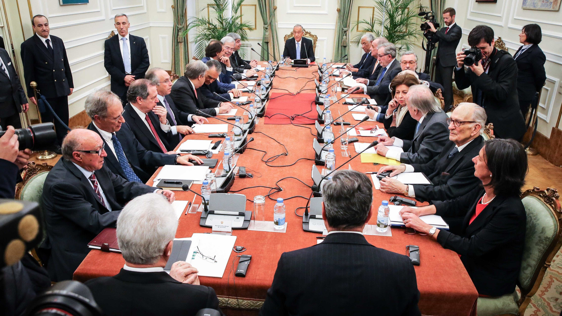 Reunião do Conselho de Estado começou pelas 15h15, com quatro ausências