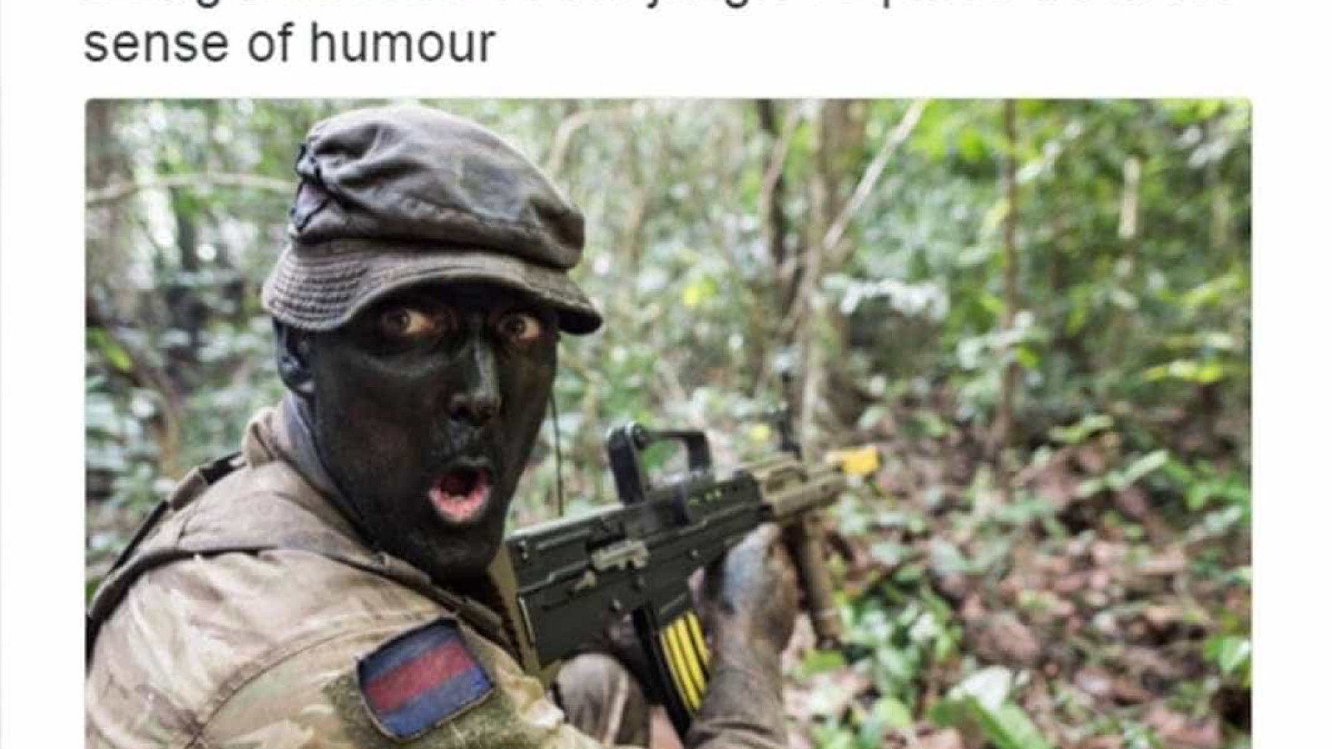 Exército britânico forçado a eliminar tweet "racista"