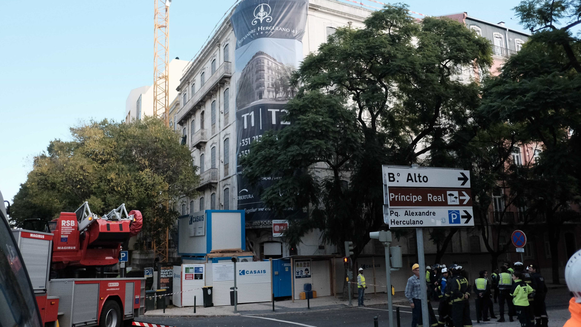 Sindicato responsabiliza construtora na derrocada em prédio de Lisboa
