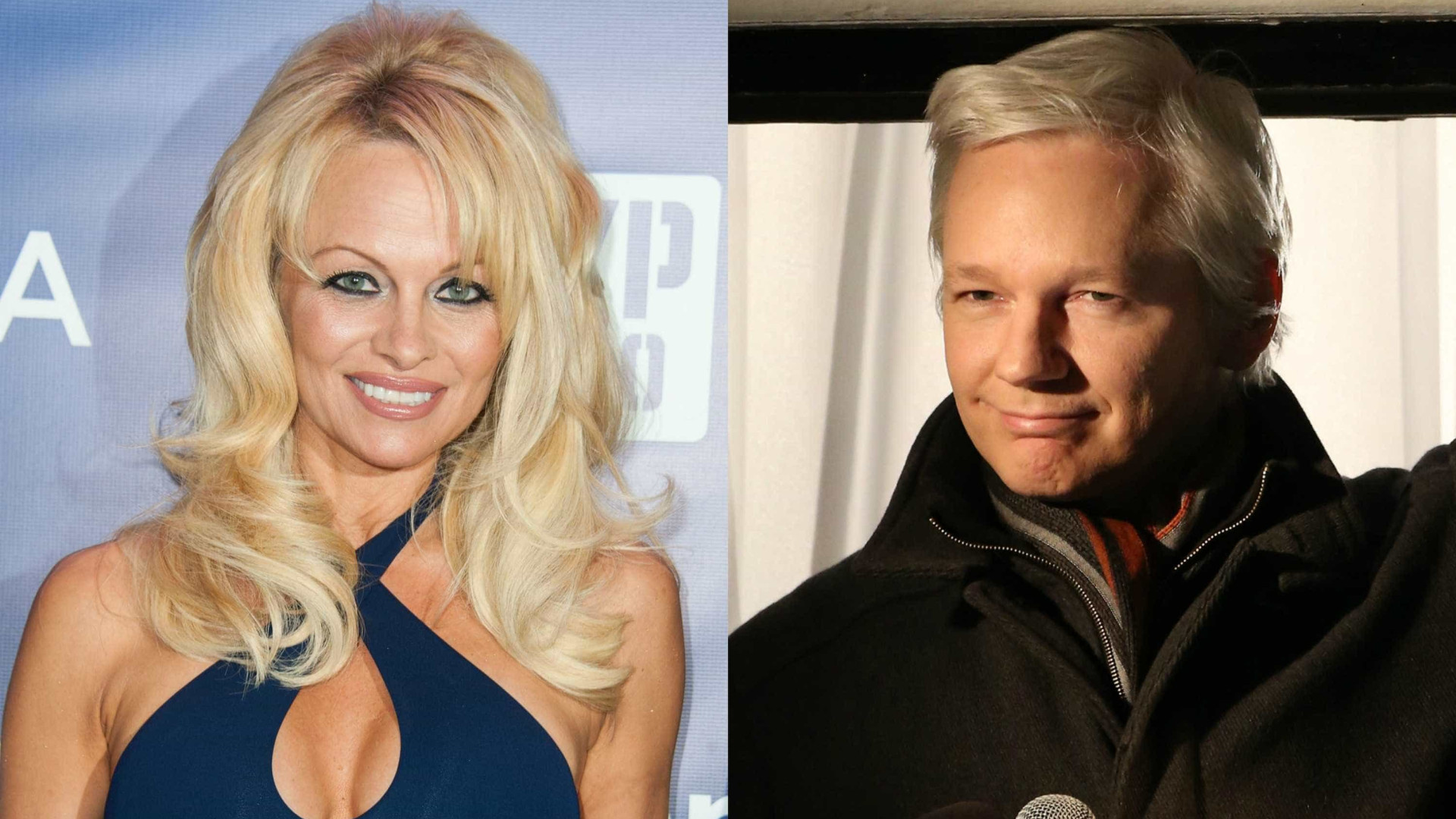 Pamela Anderson em rixa com apresentadora para defender Julian Assange