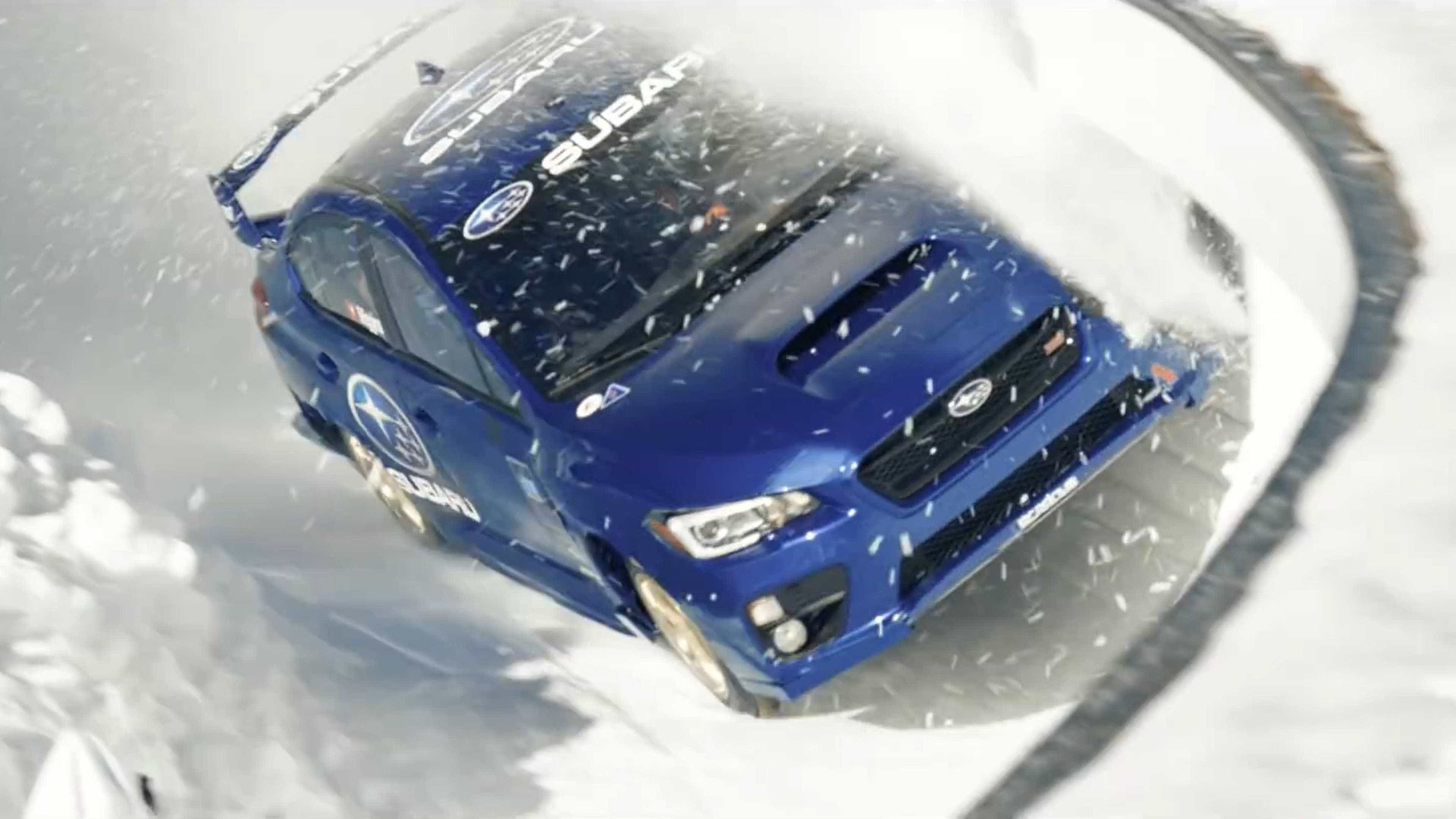 Subaru transformado em trenó olímpico