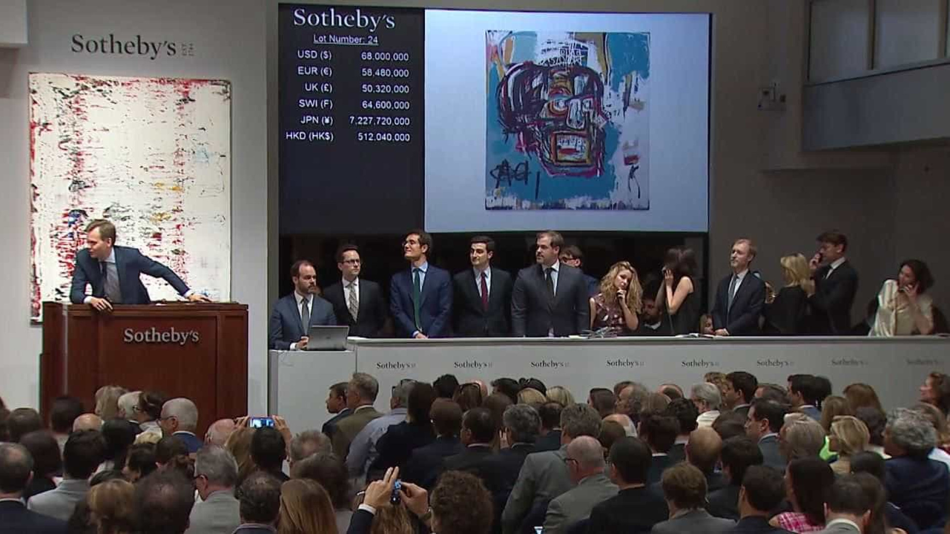 Disputa em leilão leva quadro a ser vendido por 99 milhões de euros