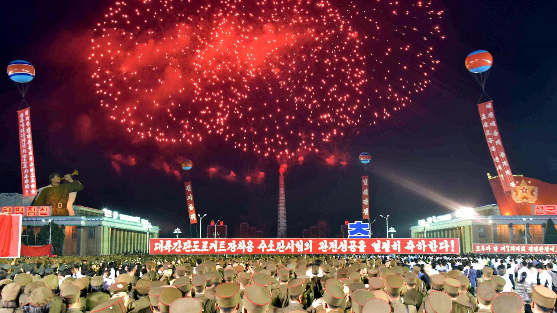 Pyongyang celebra sexto teste nuclear com fogo de artificio
