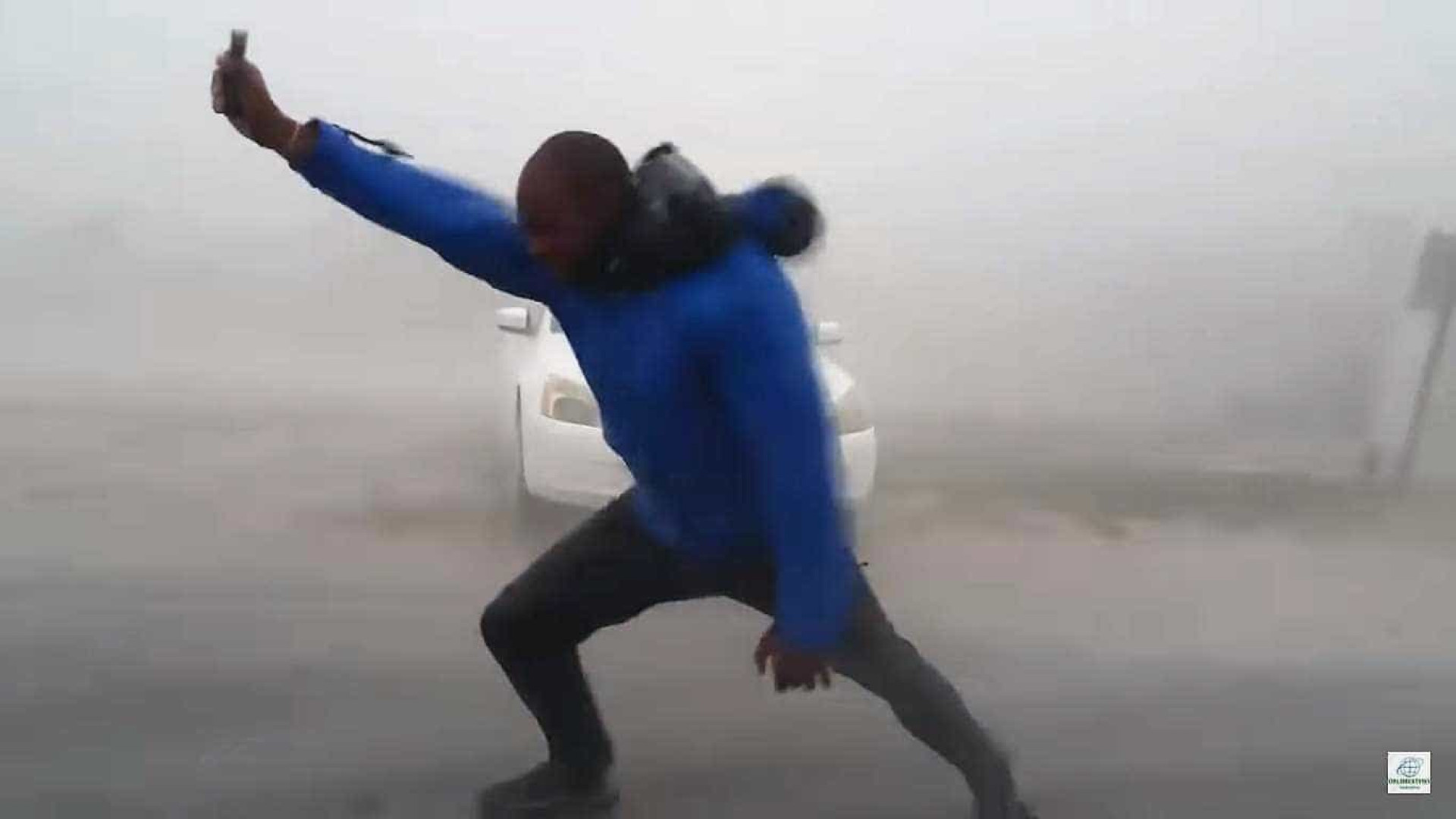Meteorologista lança-se ao furacão Irma e este é o resultado