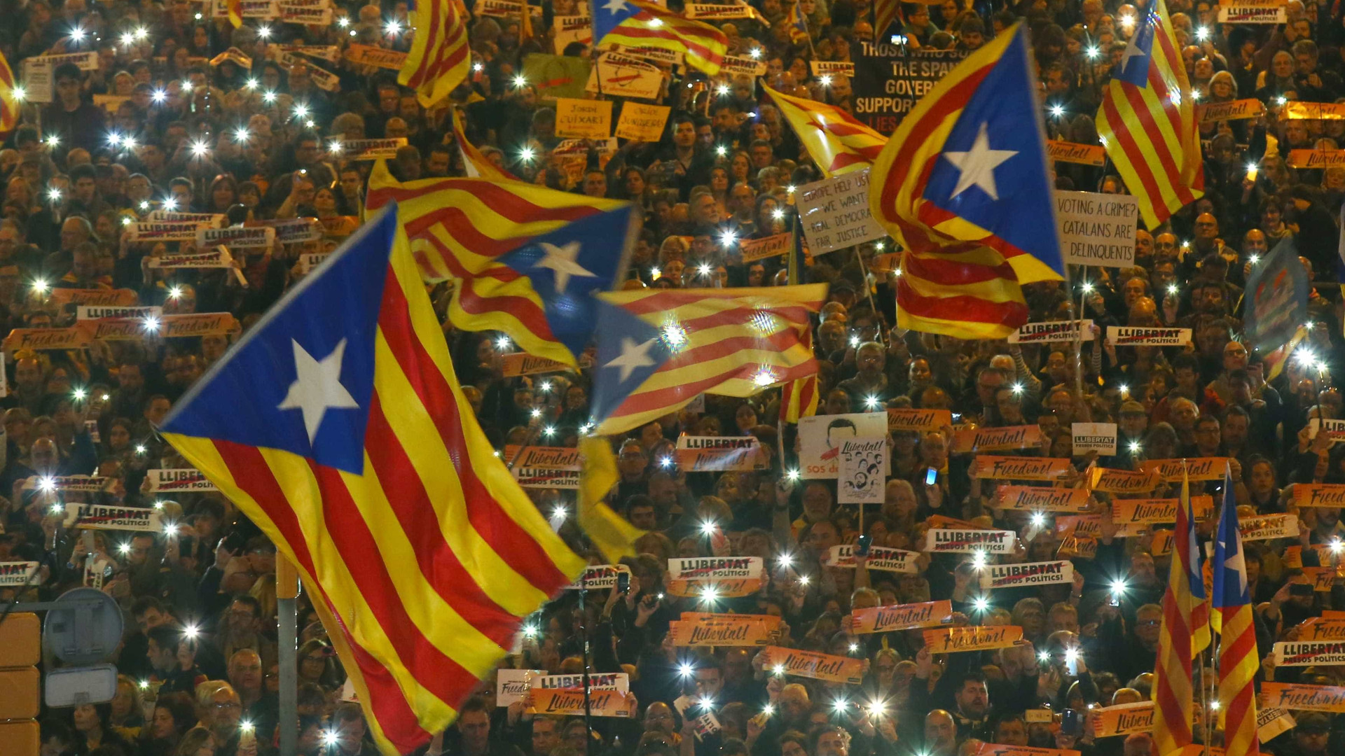 Polícia estima em 45 mil os manifestantes independentistas em Bruxelas