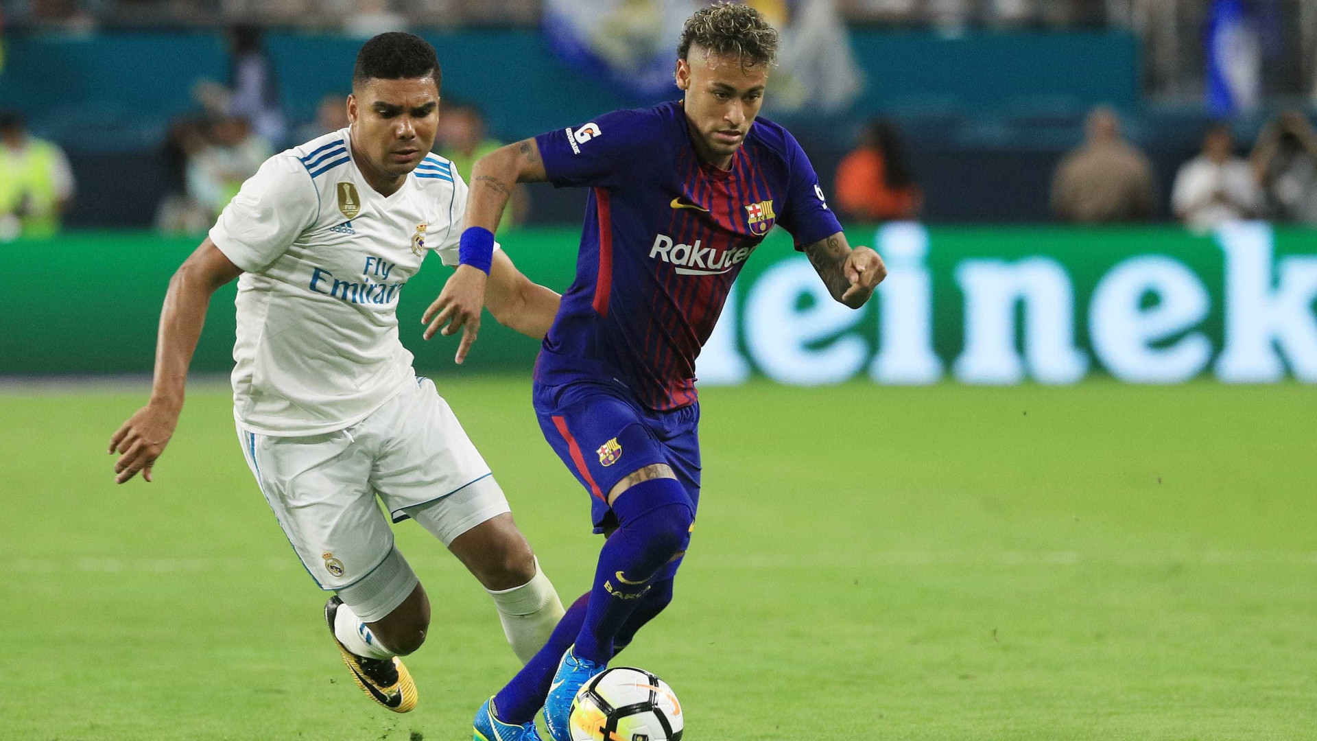 Casemiro 'abre' a porta do Real a Neymar: "Oxalá venha"