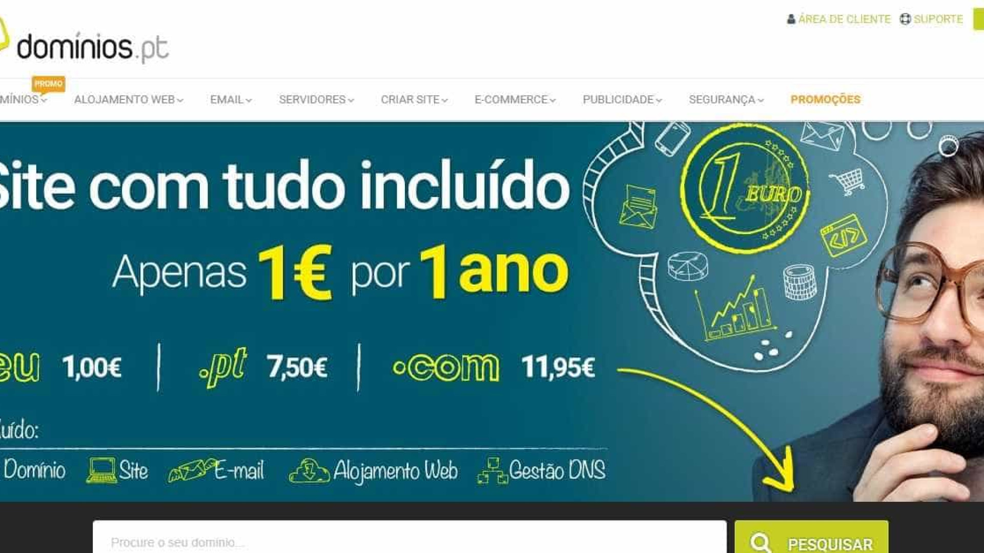 Dominios.pt aumenta venda de sites em 120%