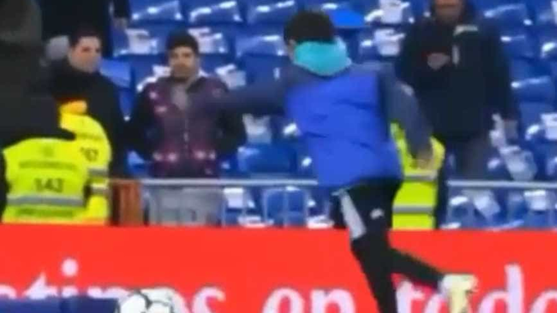 O toque não engana. Cristianinho mostrou toda a sua técnica no Bernabéu