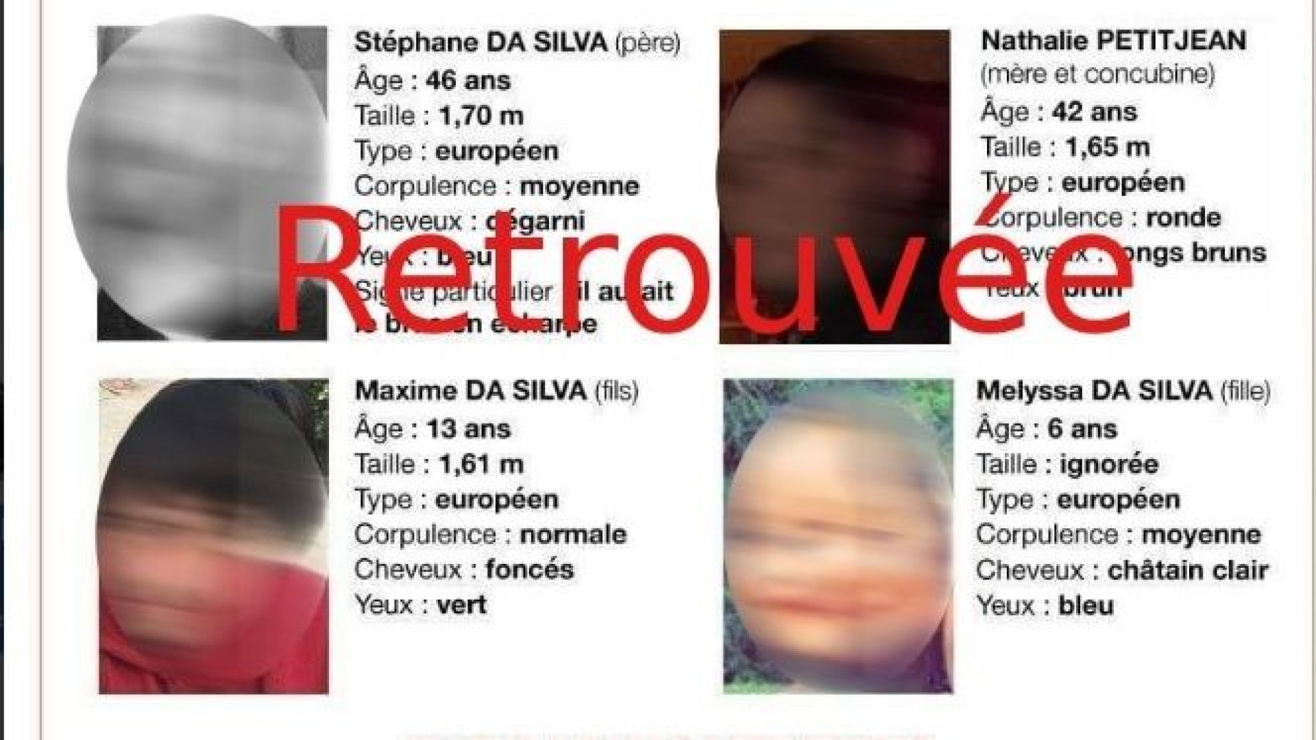 Já foi encontrada a família que estava desaparecida em França