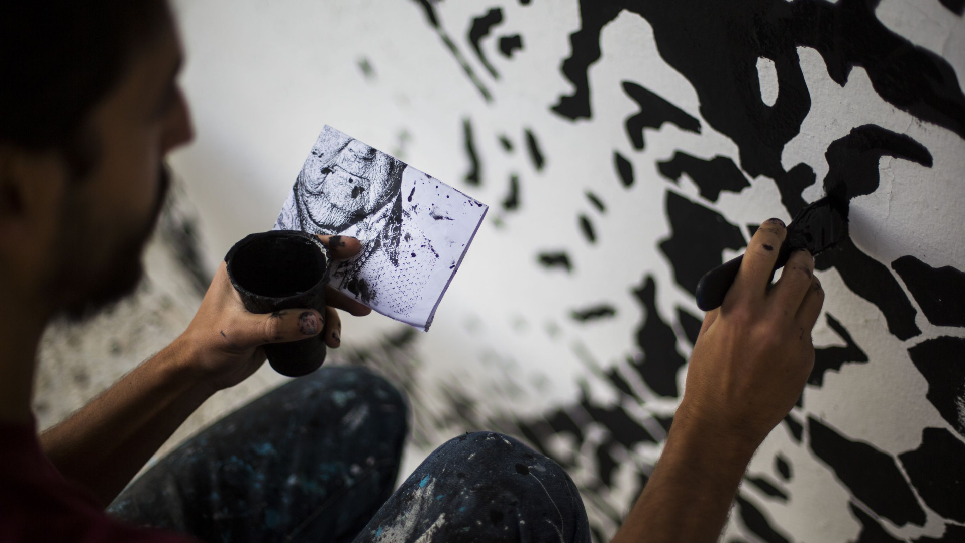 Daniel Eime, Odeith e Pantónio pintam murais na Amadora