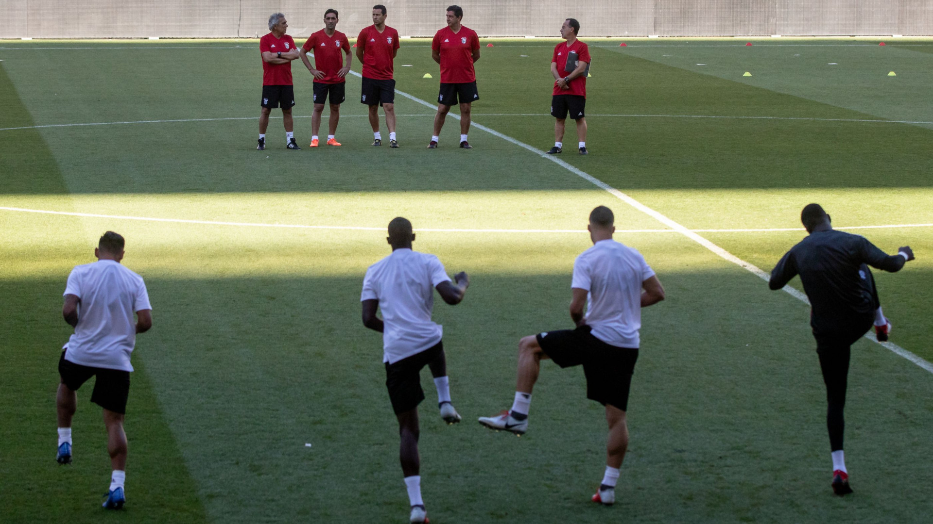 Três baixas no último treino do Benfica antes da receção ao PAOK