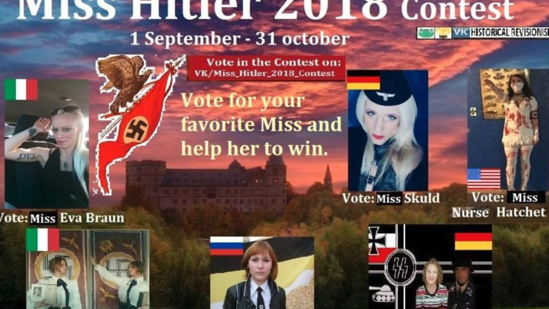 Rede social de concurso de beleza 'Miss Hitler' foi bloqueada