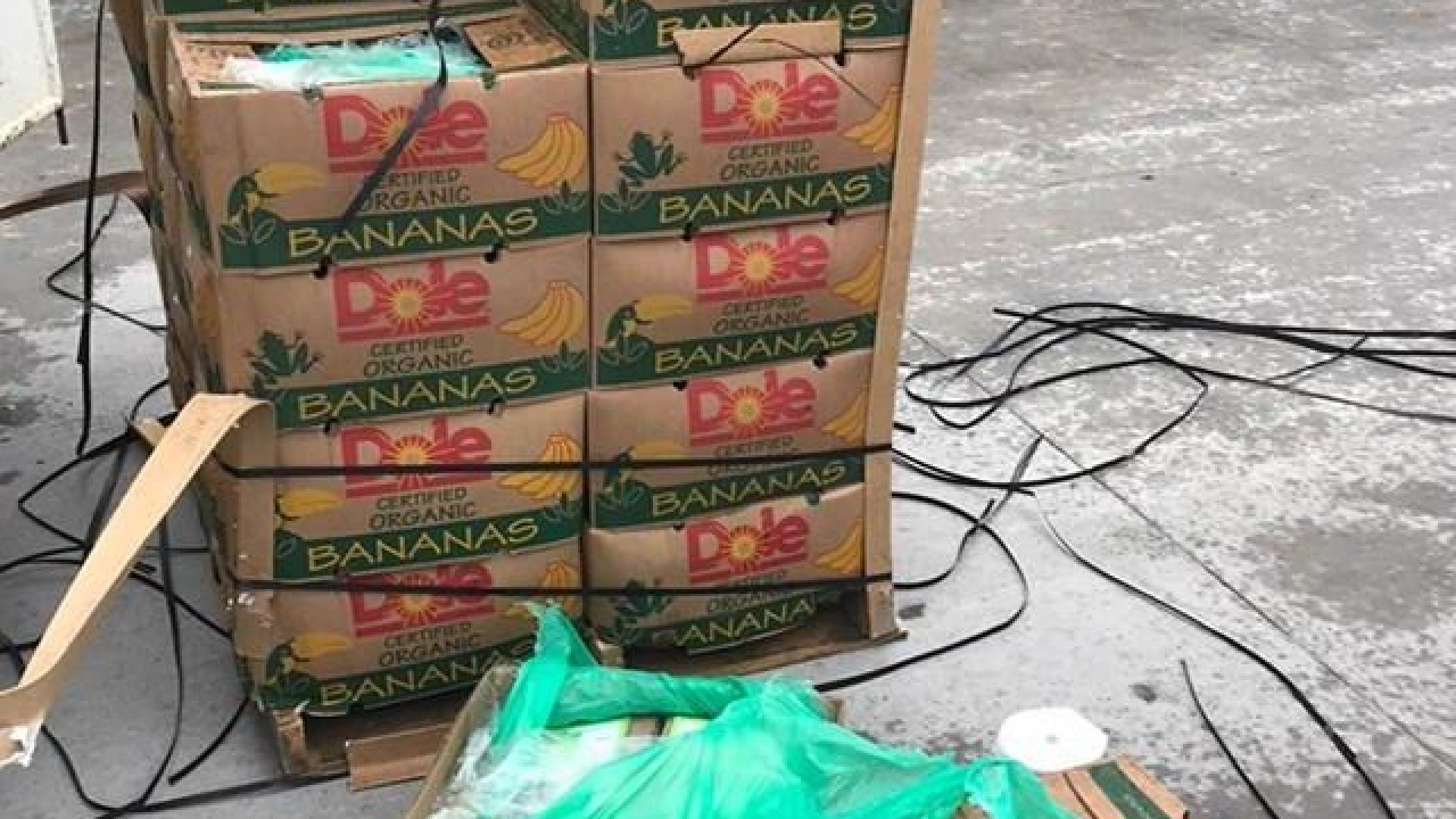 15 mil euros em cocaína encontrados em caixas de bananas nos EUA