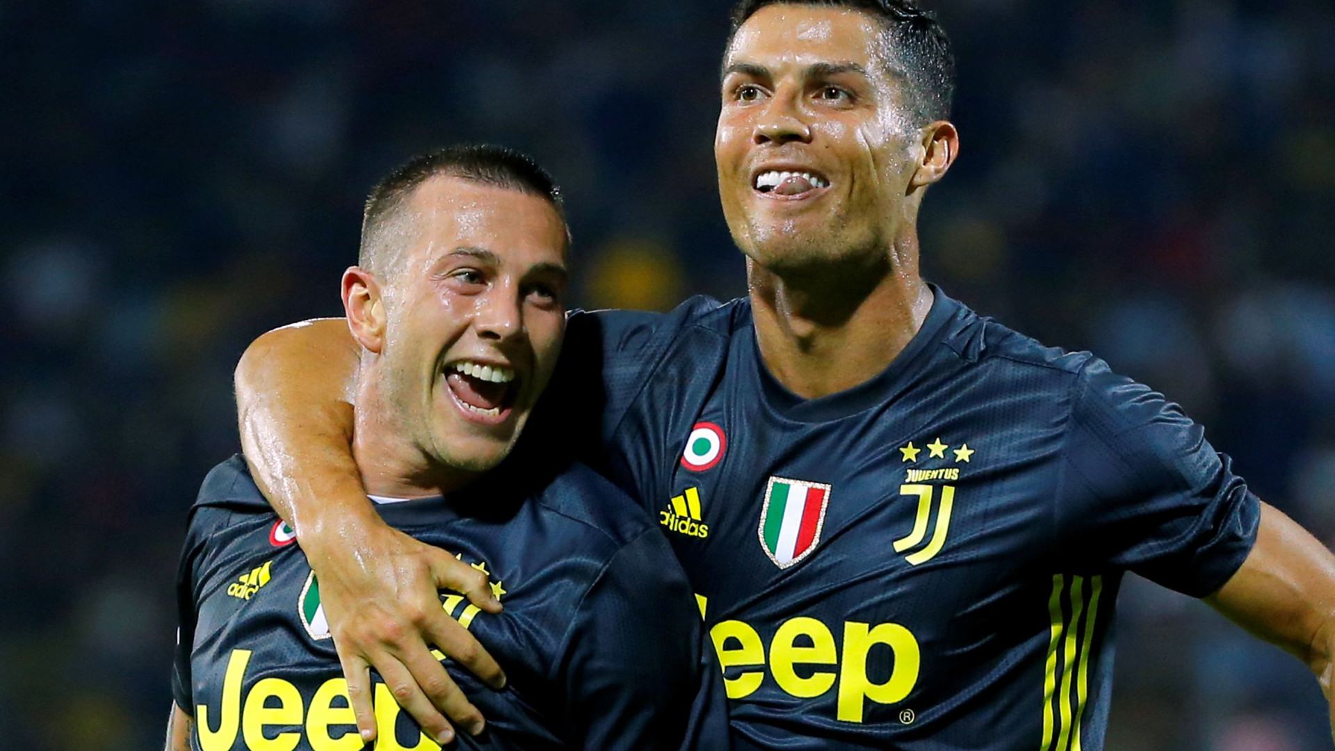 A reação de Cristiano Ronaldo após o triunfo da Juventus em Frosinone
