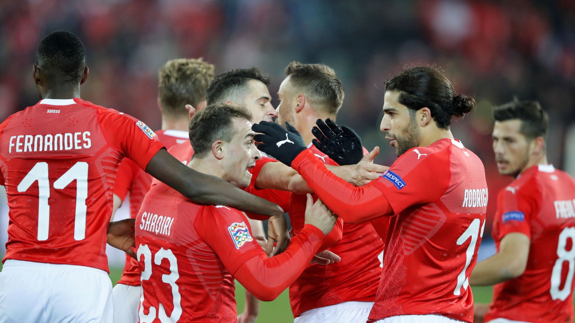 Hat trick de Seferovic afasta Bélgica e qualifica Suíça para a final four