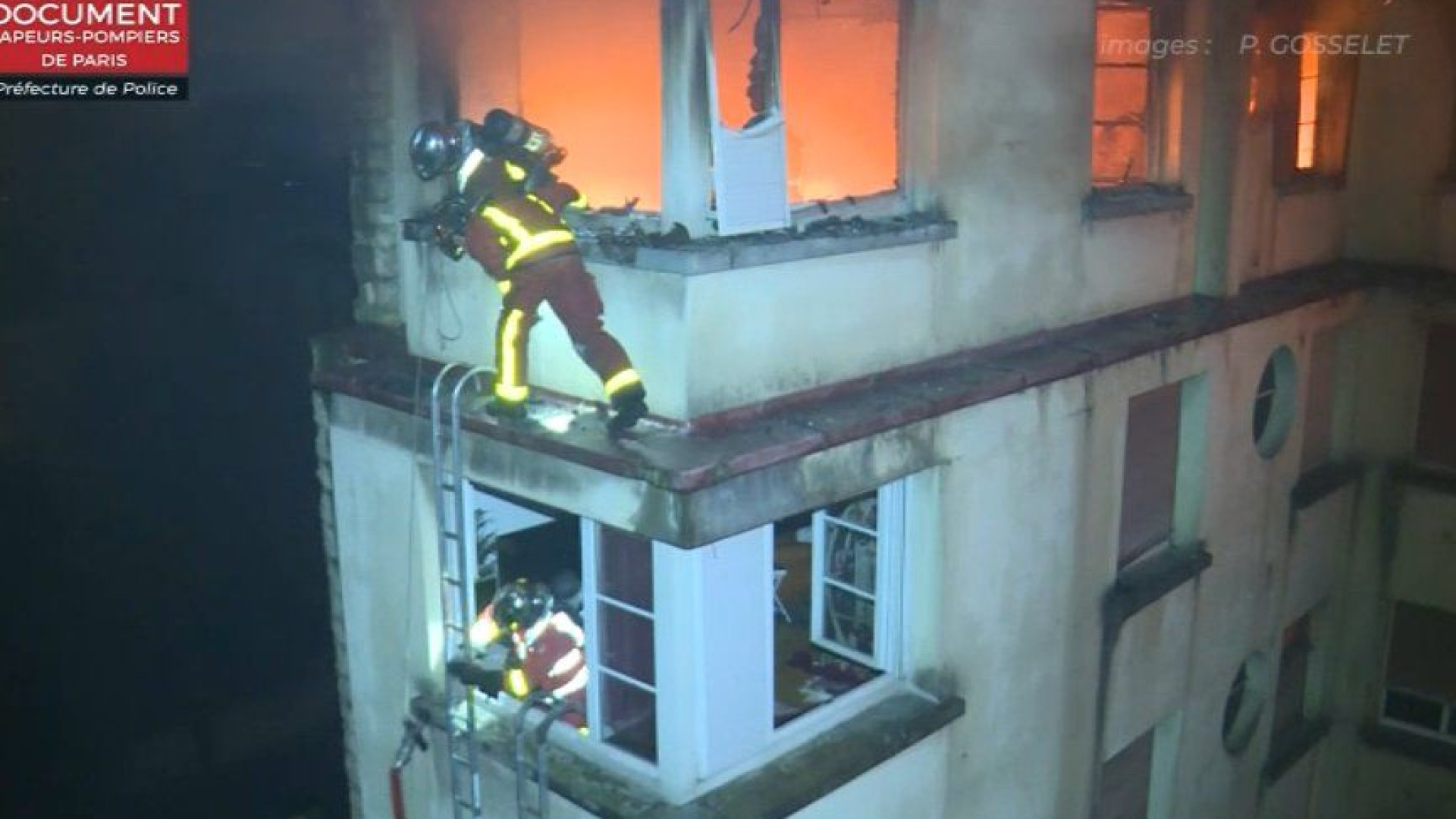 As impressionantes imagens do incêndio que matou dez pessoas em Paris