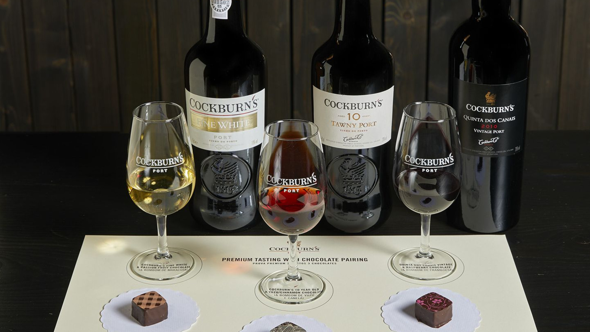 '3 Portos 3 Chocolates' é proposta da Cockburn's para brindar ao amor