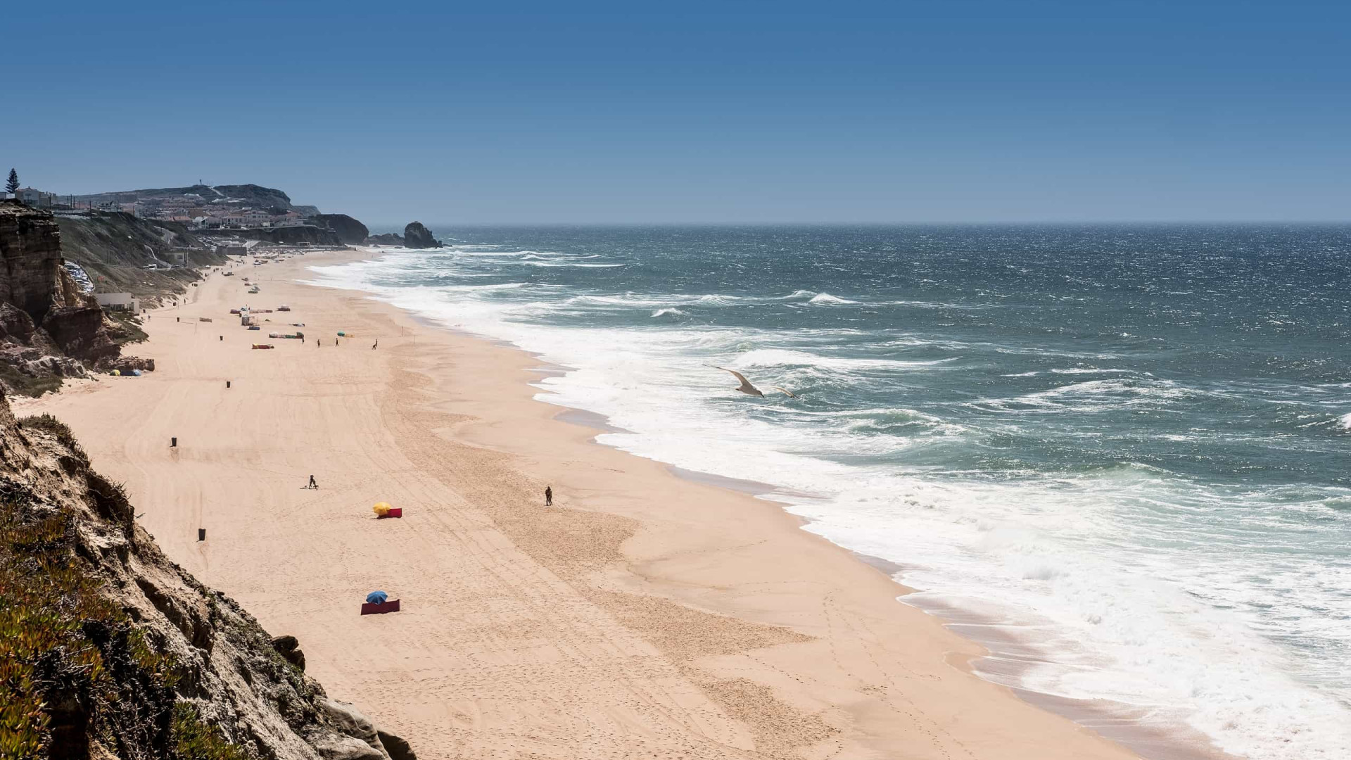 Destroços de navio interditam banhos em praia de Torres Vedras