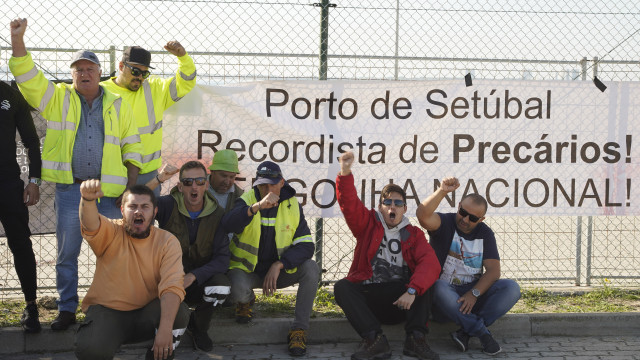 Porto de Setúbal está parado porque 90% dos trabalhadores são precários