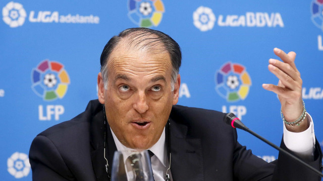 Javier Tebas e a saída de CR7 de zero a dez: "É um quatro ou até um três"