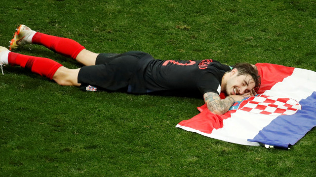A mais bela foto deste Mundial? O 'sorriso' de Vrsaljko não tem preço