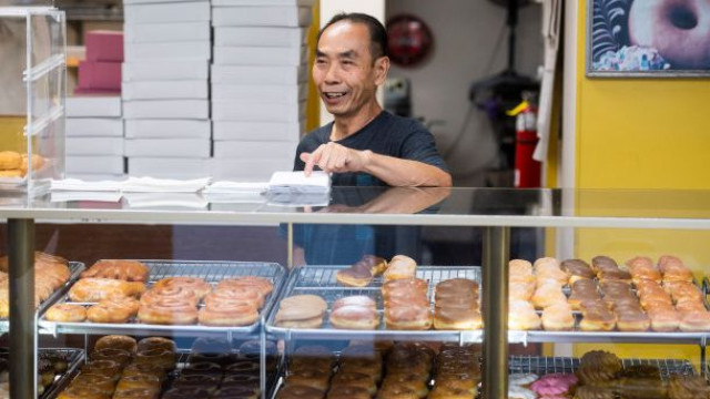 Nesta loja, os donuts esgotam em horas. Razão é doce mas não de sabor