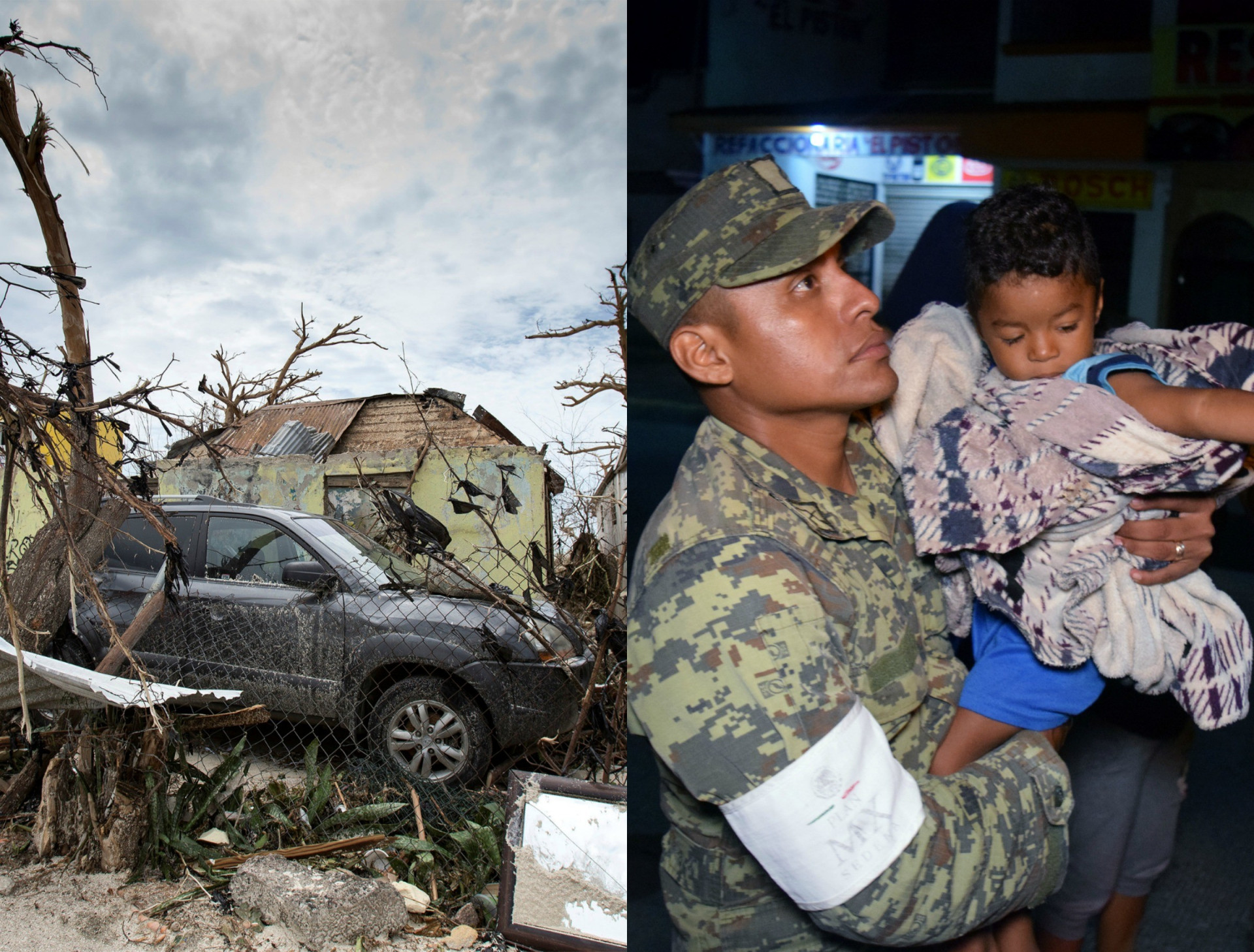 Do furacão Irma ao sismo do século no México: Imagens de destruição