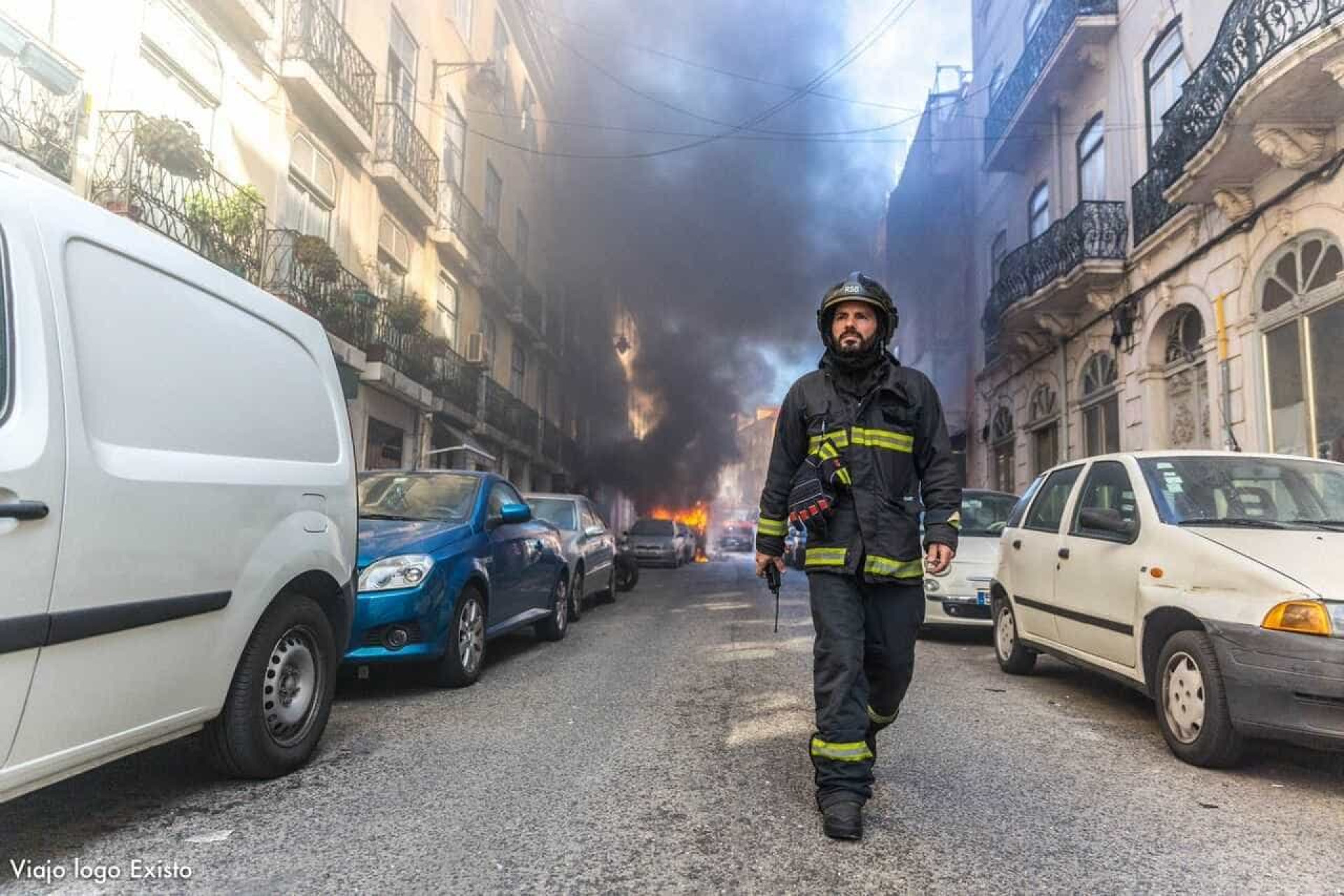 As imagens do fogo em Lisboa que assustou mas não feriu