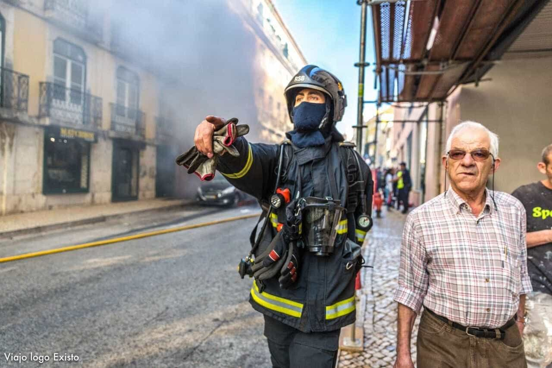 As imagens do fogo em Lisboa que assustou mas não feriu