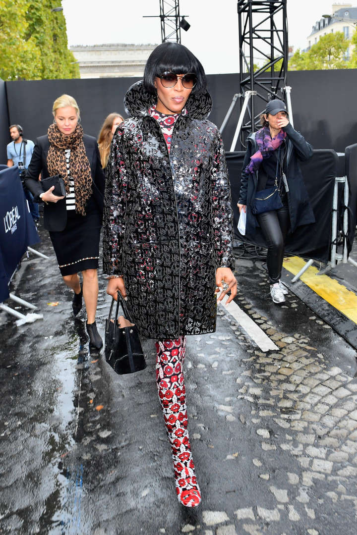 O estilo da modelo Naomi Campbell