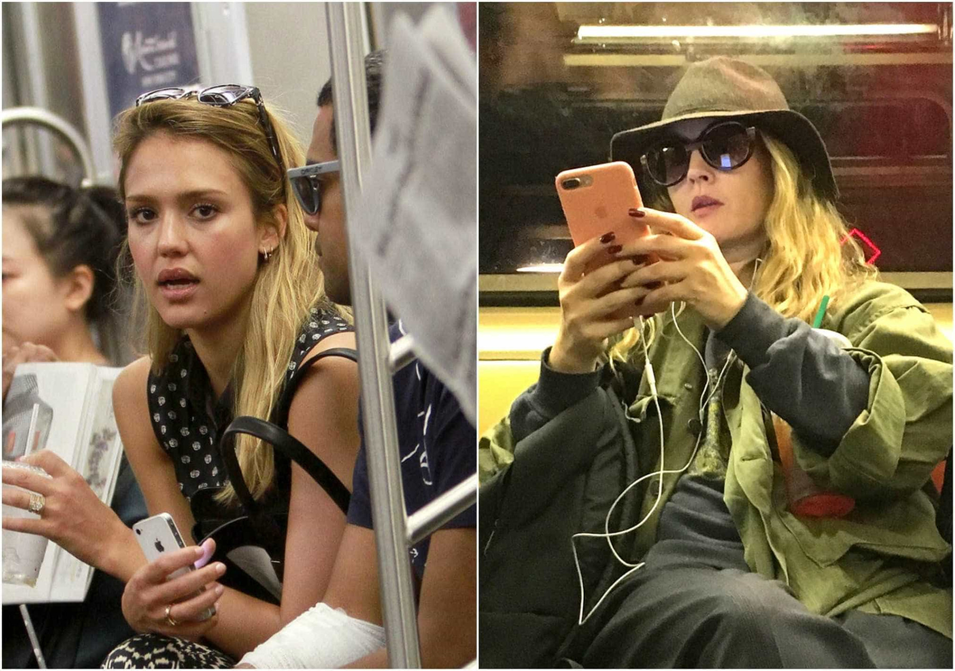 Quando as celebridades andam de metro