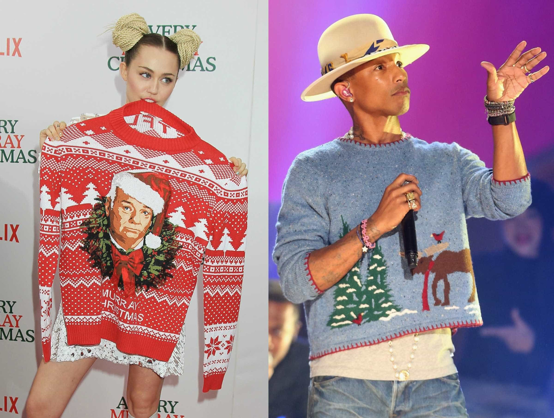Quando as celebridades se vestem a rigor para o Natal