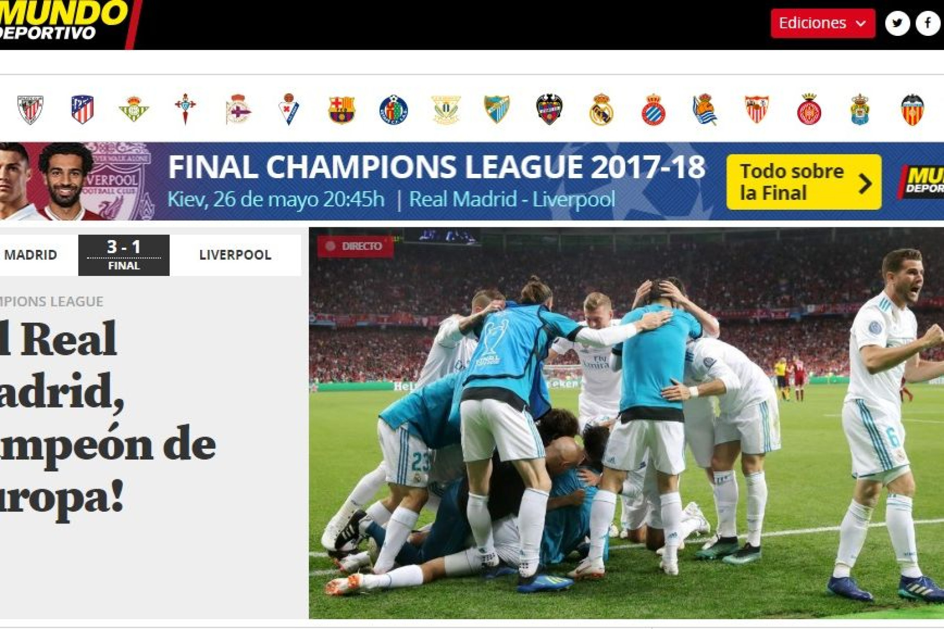 Lá por fora: CR7 'estraga' a conquista europeia do Real Madrid