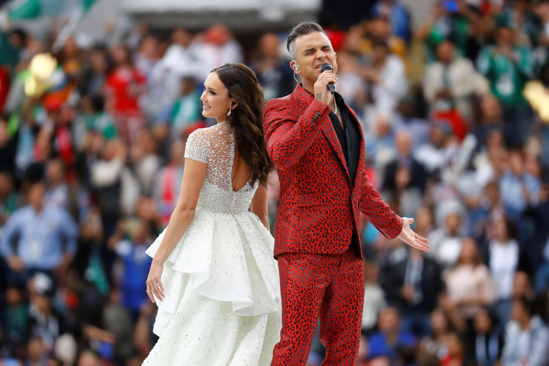 Confira os melhores momentos da cerimónia de abertura do Mundial