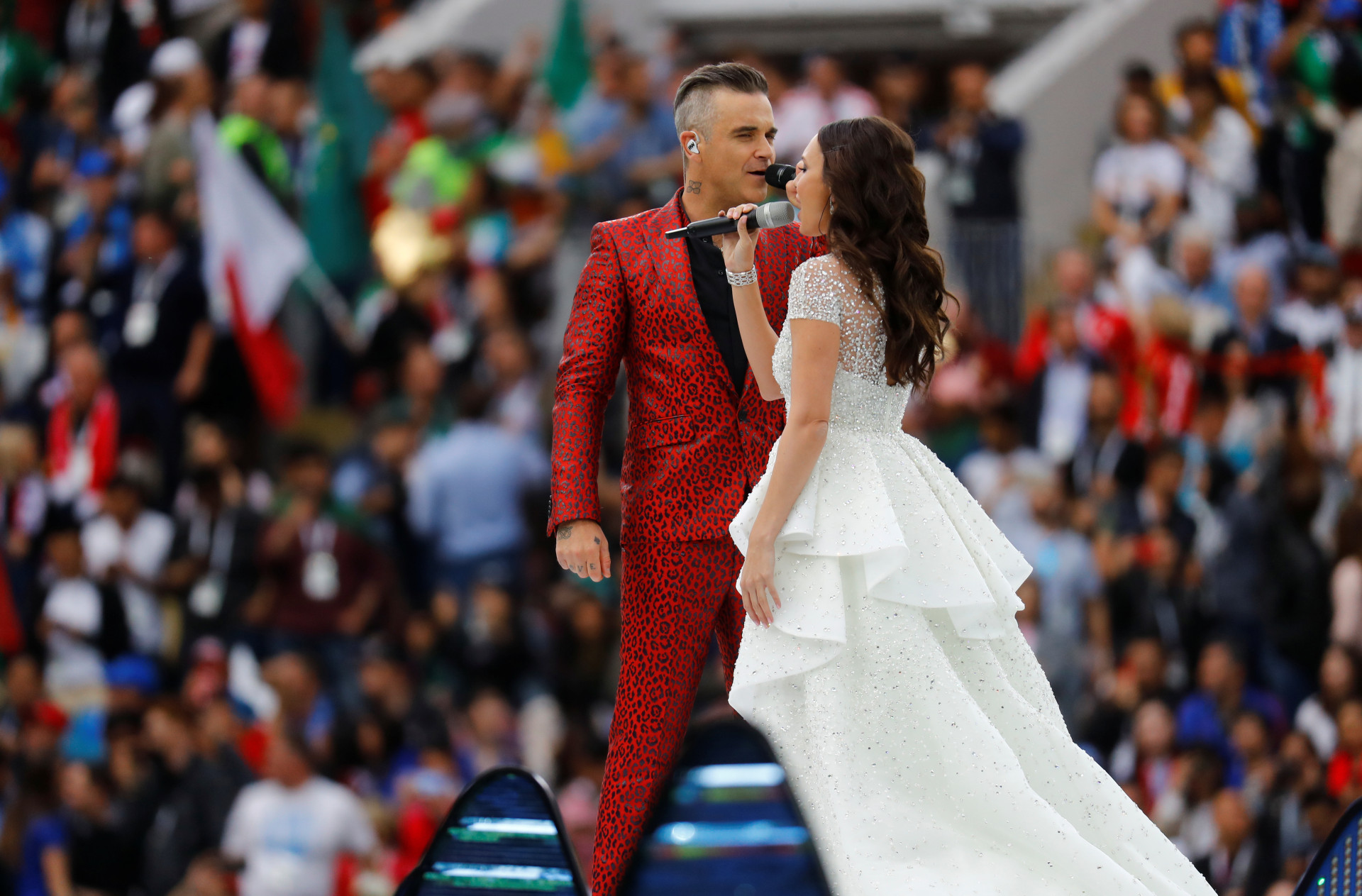 Confira os melhores momentos da cerimónia de abertura do Mundial