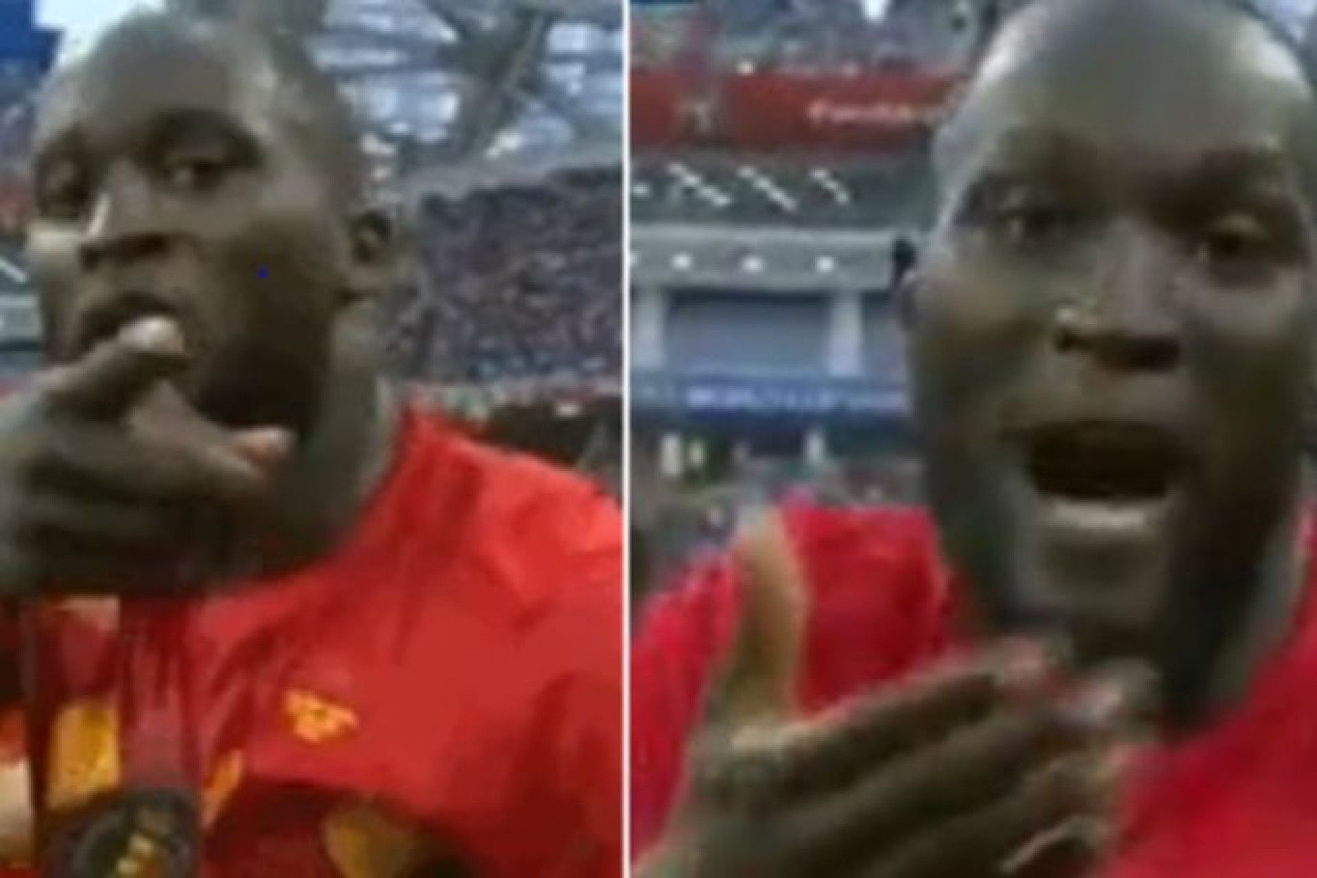 A improvável dedicatória de golo de Lukaku para as câmaras