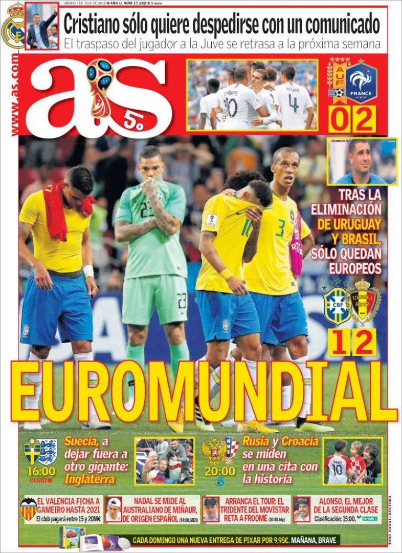 Mundial virou Europeu e Ronaldo já está coberto a "ouro"
