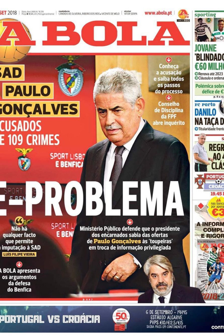 Por cá: O pedido de Vieira, mais uma renovação no Dragão e... em Alvalade