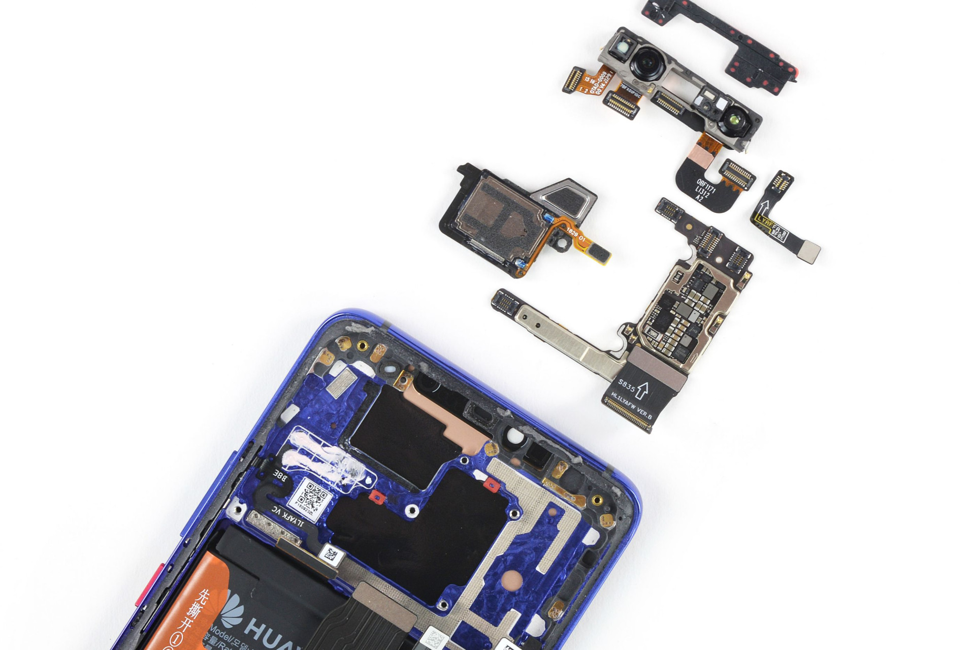 Por dentro do Huawei Mate 20 Pro. Espreite o interior