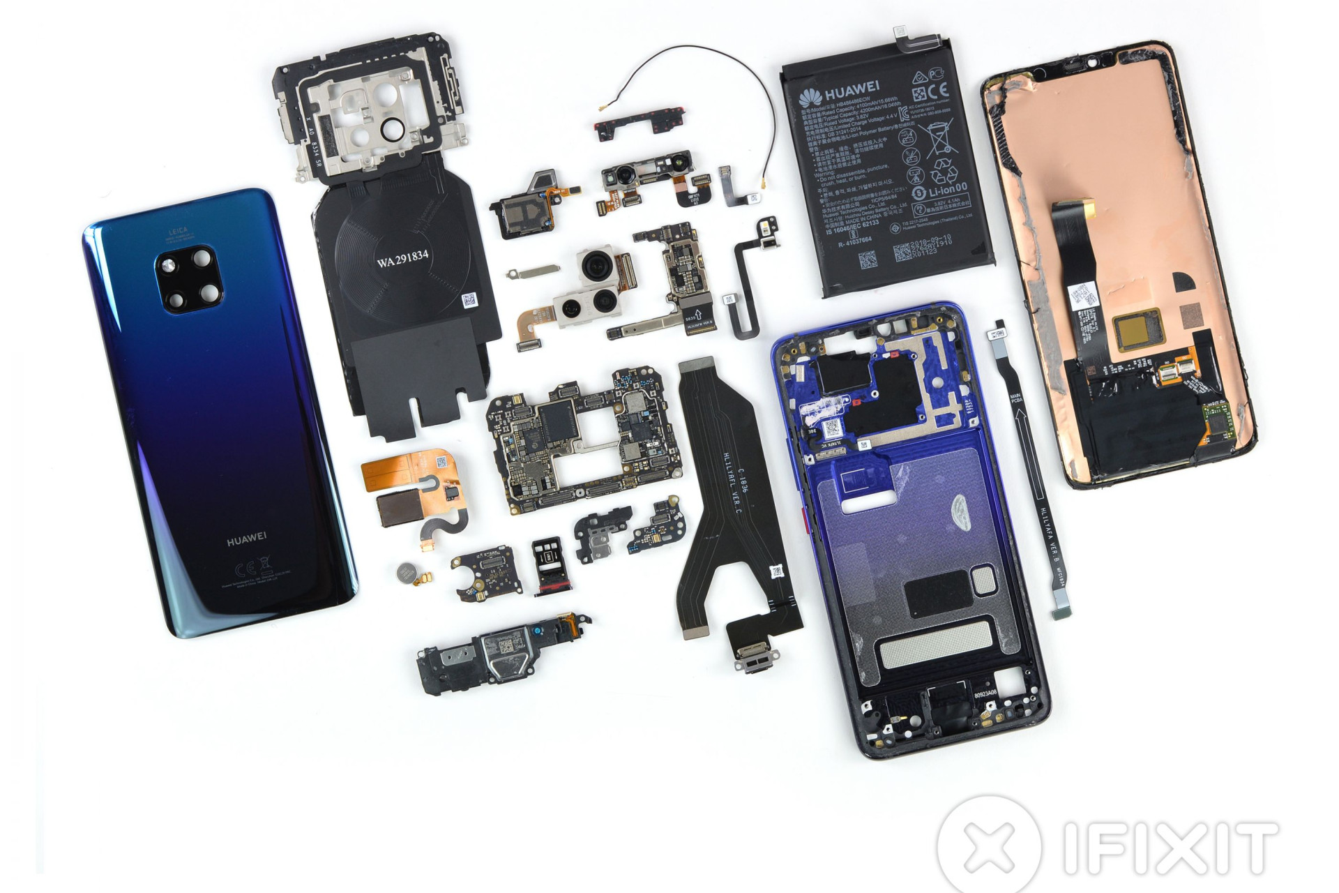 Por dentro do Huawei Mate 20 Pro. Espreite o interior