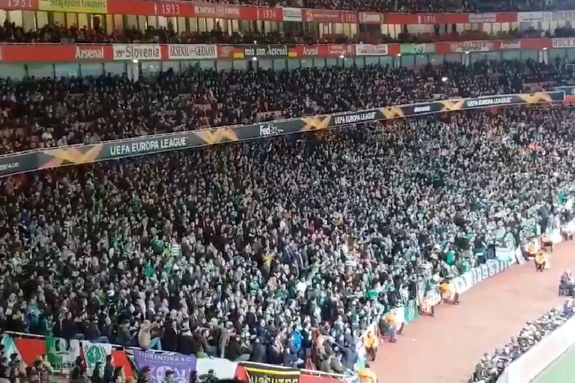 Impressionante: Adeptos do Sporting deixam ingleses surpreendidos